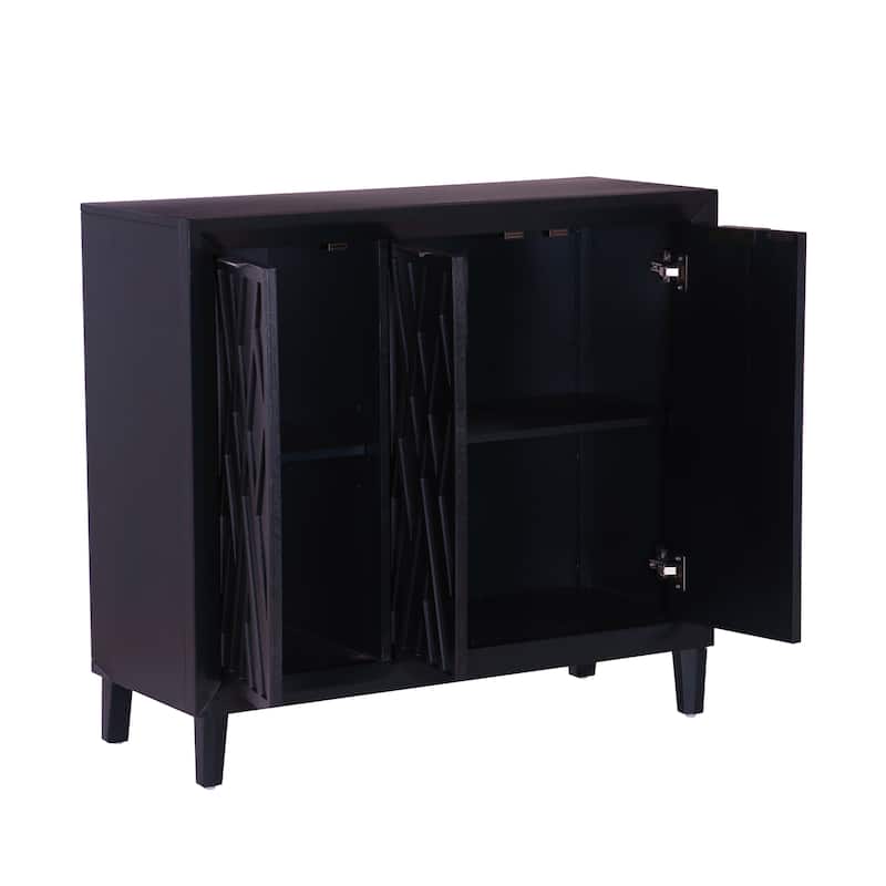Camlin Wood 3-Door Adjustable Accent Cabinet
