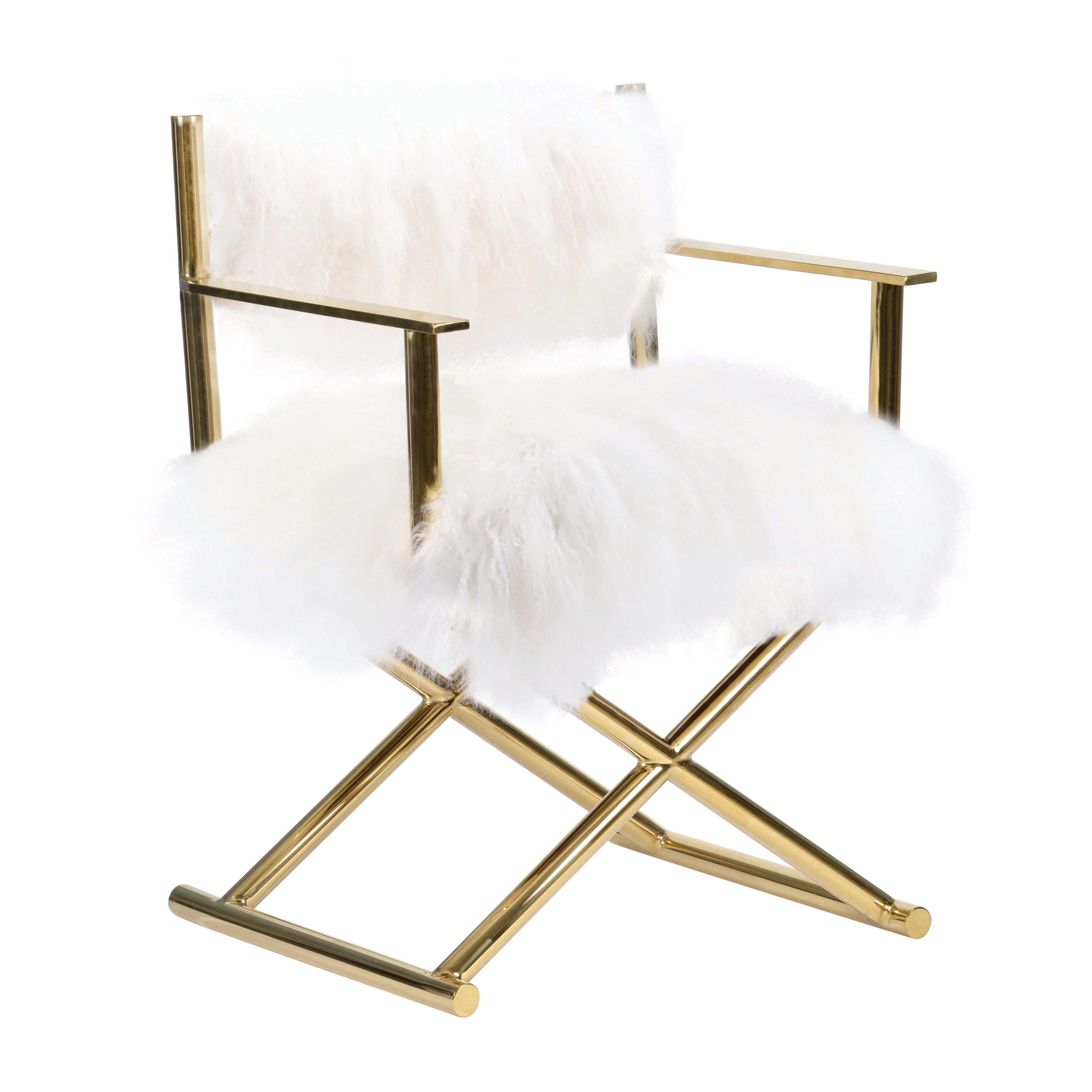 Pasargad Home Paris Love Director's Chair, Ivory - 18