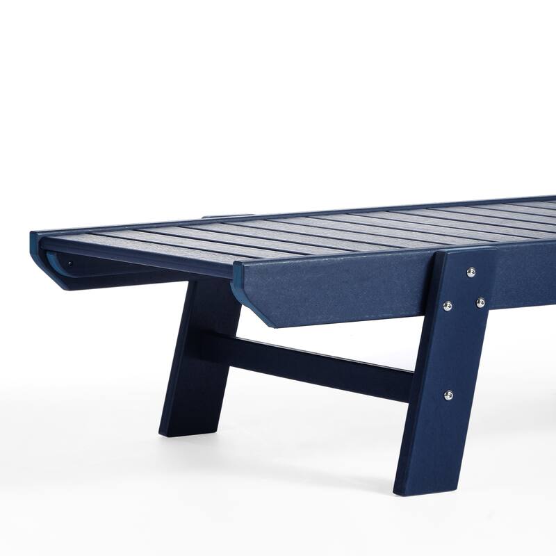 Laguna Hdpe All Weather Outdoor Patio Pool Reclining Chaise Lounge