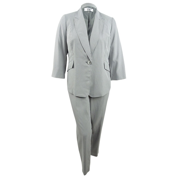 womens plus size white pant suit