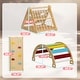 preview thumbnail 3 of 7, Qaba Pikler Triangle Set, 7 in 1 Indoor Toddler Climbing Toys with Ramp, Arch & Ladder, Montessori Climbing Set, Multicolored