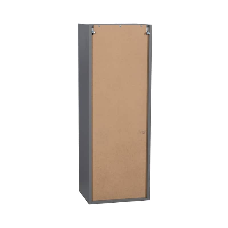 9" x 42" Wall Cabinet-Single Door-Grey - 9 x 42 x 12