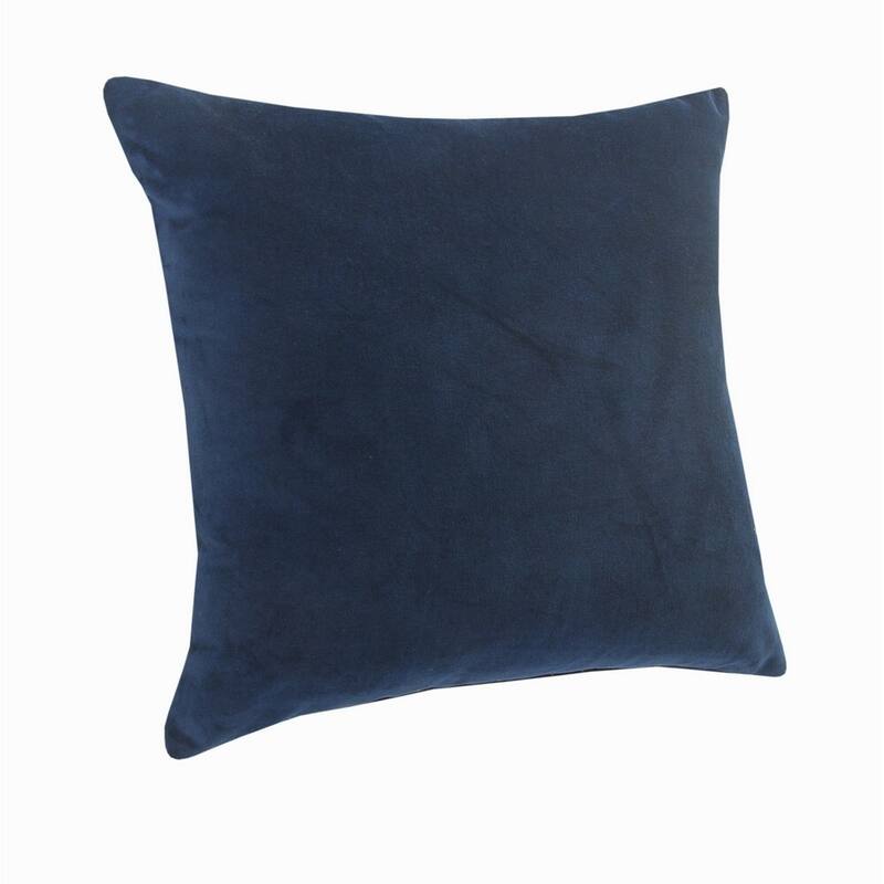 Sevita Solid Velvet Cotton Throw Pillow