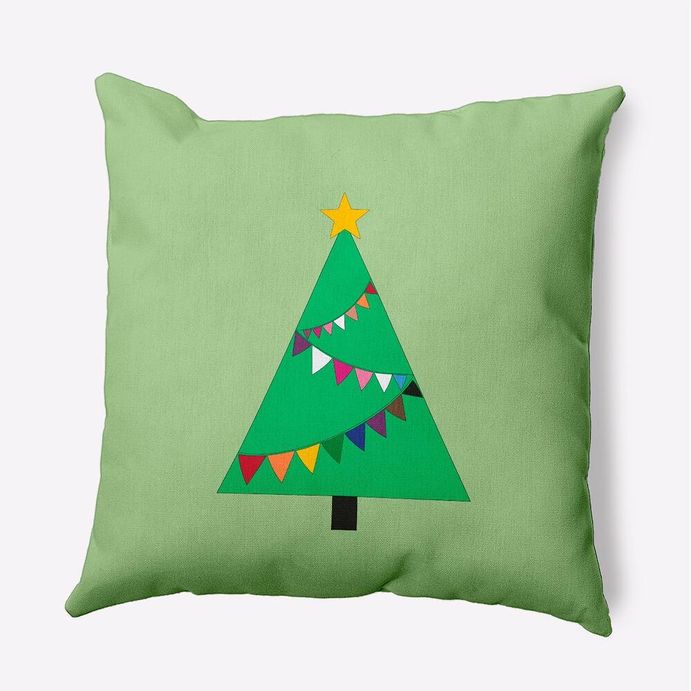 Pride Garland Tree Christmas Accent Pillow