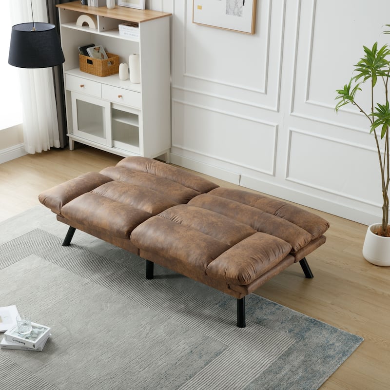 70" W Modern Convertible Folding Futon Couch Sofa Bed for Living Room,Dorm,Apartment,Bedroom