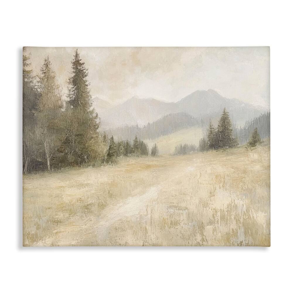 Stupell Fog on Mountain Valley Canvas Wall Art Design By Petal Prints Design