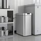 preview thumbnail 2 of 8, Costway Slim Kitchen Trash Can with Wing Lids 13.2 Gal Automatic