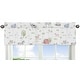 preview thumbnail 1 of 3, Farm Animals Collection Window Curtain Valance - Watercolor Farmhouse Horse Cow Sheep Pig