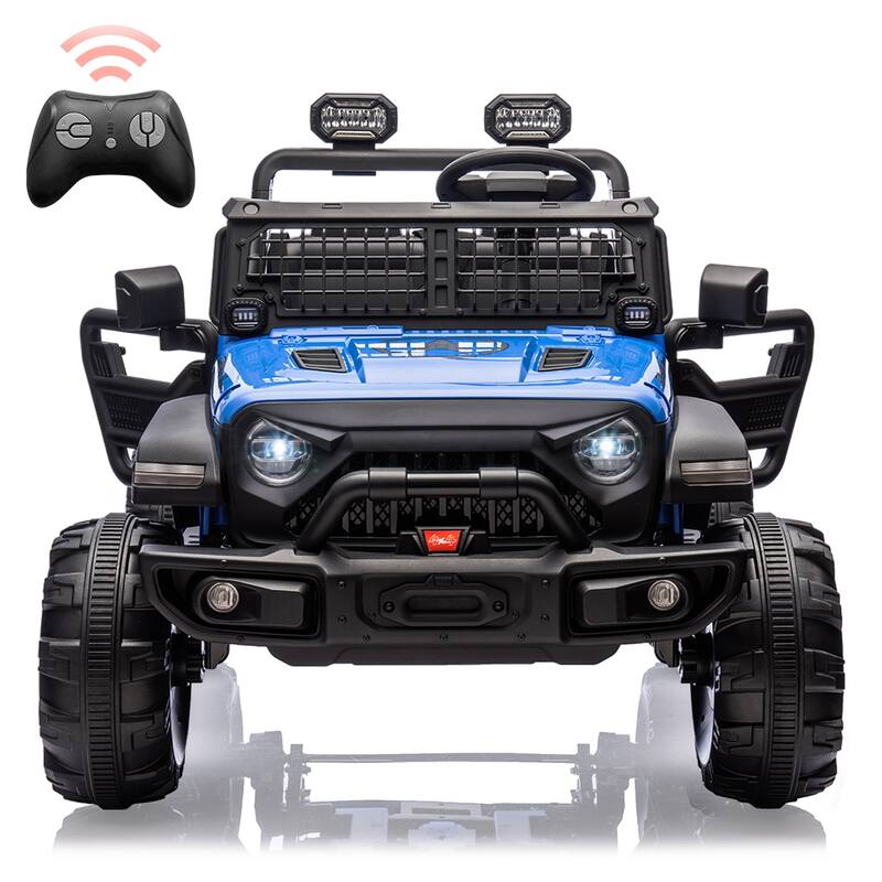24V 9Ah Kids Ride-On 2-Seater Electric Car with Remote Control for Kids 3+ - Blue
