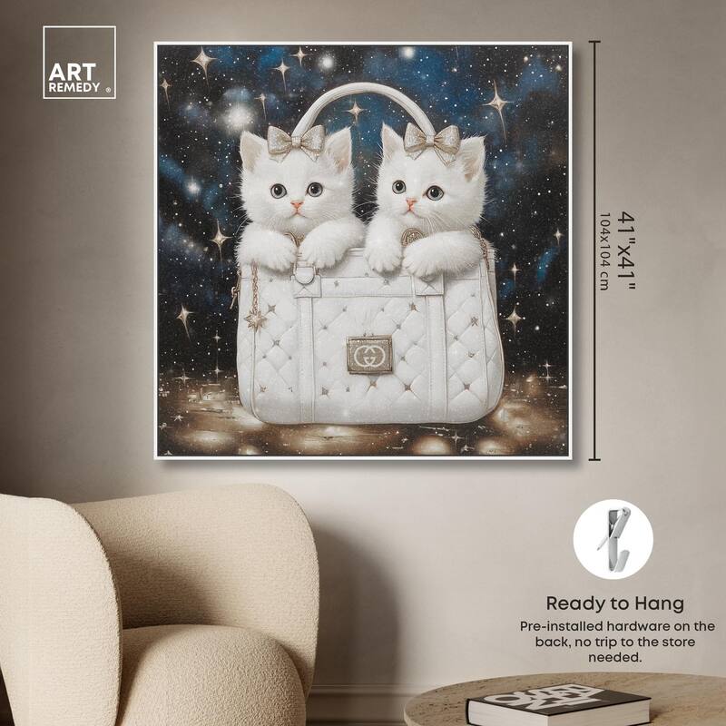 Constellation Kittens Purse Canvas by Art Remedy
