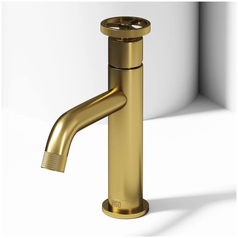 Vigo VG01046 Cass 1.2 GPM 8" H Single Handle Single Hole Bathroom