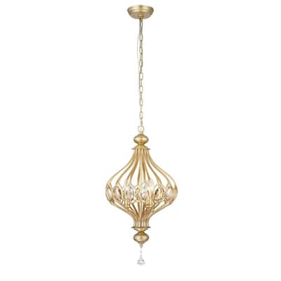 Holmdis 3-Light Gold Ornament Lamp Pendant