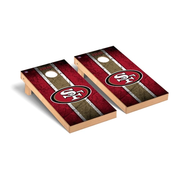 slide 2 of 5, San Francisco 49ers NFL Football Vintage Cornhole Board Set 2