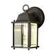 preview thumbnail 4 of 4, Trans Globe Lighting Purisima Mission 1 Light Lantern Outdoor Wall Rust