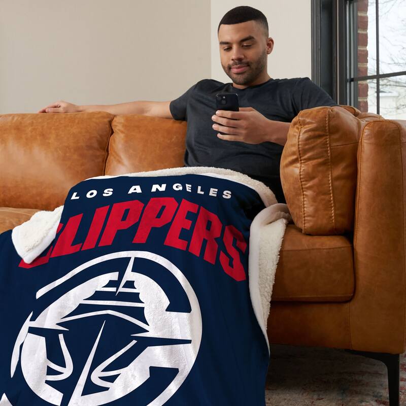 NBA High Block Silk Touch Sherpa Throw Blanket