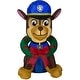 preview thumbnail 2 of 0, Gemmy Christmas Airblown Inflatable Inflatable Chase with Wreath, 3 ft Tall, Blue
