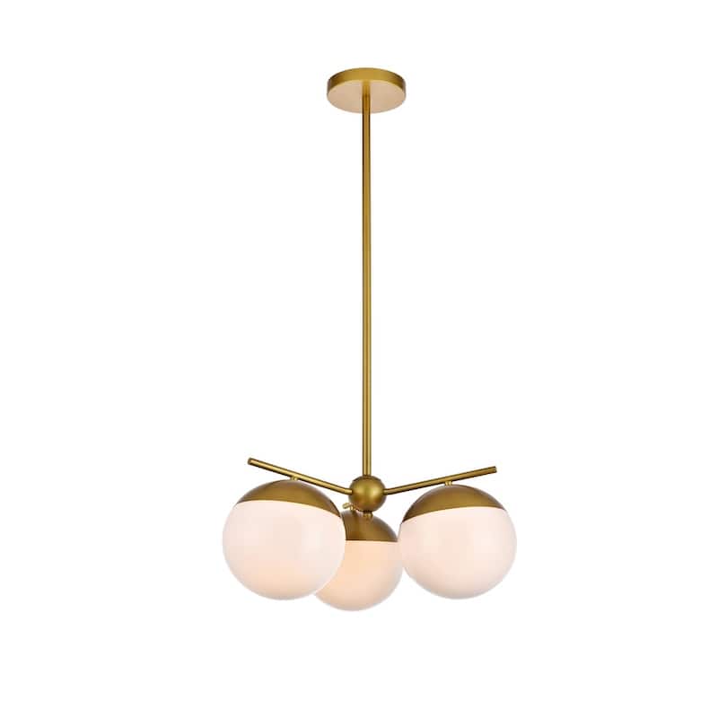 3-Light 21 inch Pendant with Frosted White Glass