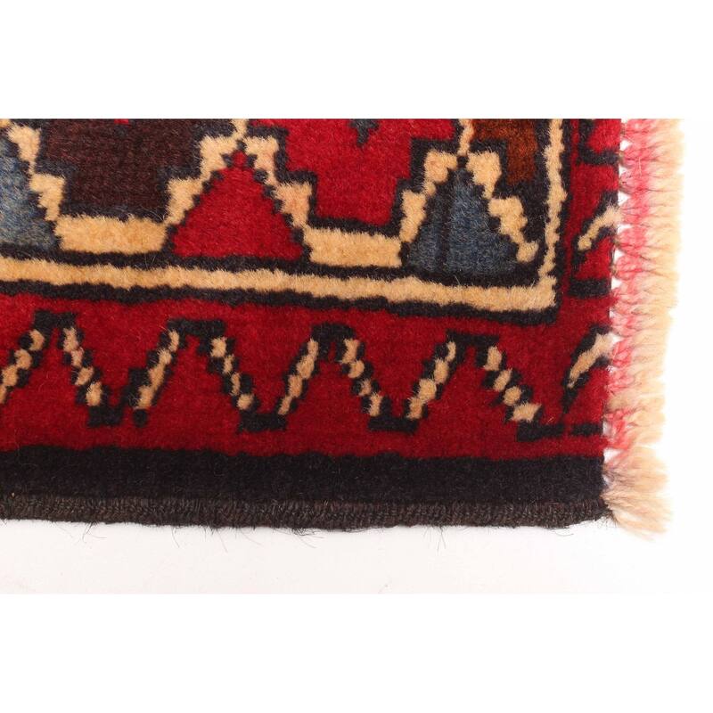 ECARPETGALLERY Hand-knotted Teimani Dark Navy Wool Rug - 2'9 x 4'9