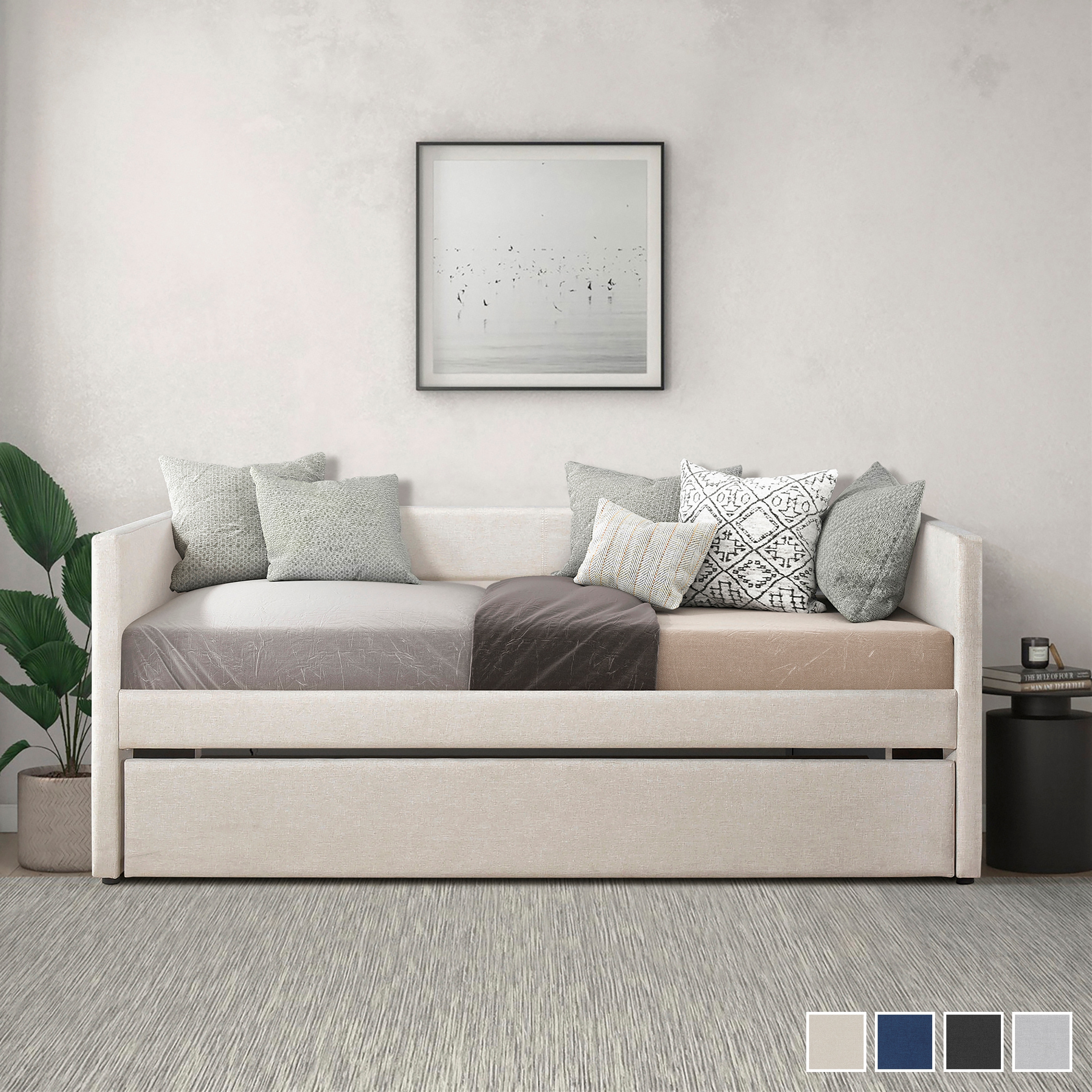 Fremont & Park Canoa Upholstered Daybed with Trundle