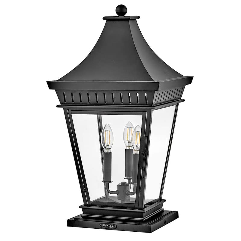Hinkley Lighting 27097 Chapel Hill 3 Light 24" Tall Post Light