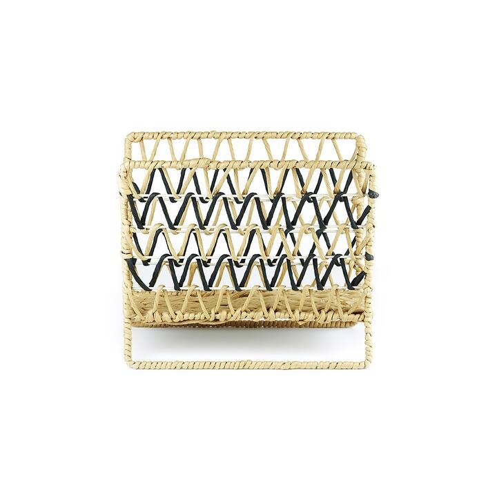 Becki Owens Metal and Seagrass Magazine Rack