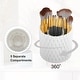 preview thumbnail 2 of 8, Makeup Brush Holder Organizer 360 Rotating Makeup Organizer for Vanity White