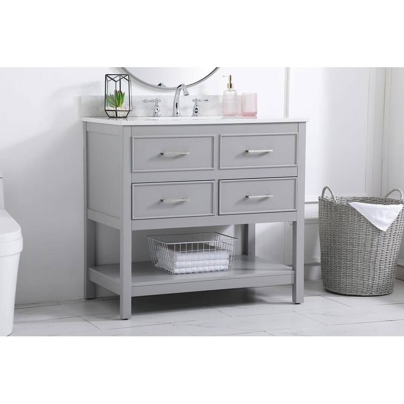 Elegant Lighting VF19036 Sinclaire 36" Free Standing Single Basin