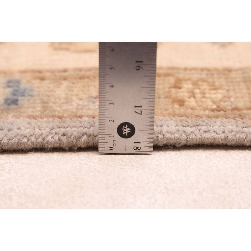 ECARPETGALLERY Hand-knotted Modern Oushak Light Denim Blue Wool Rug - 7'11 x 9'11