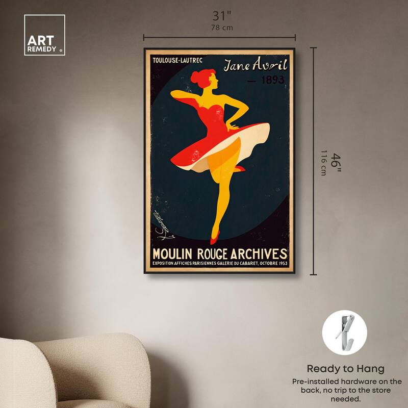 Moulin Rouge Canvas by Art Remedy
