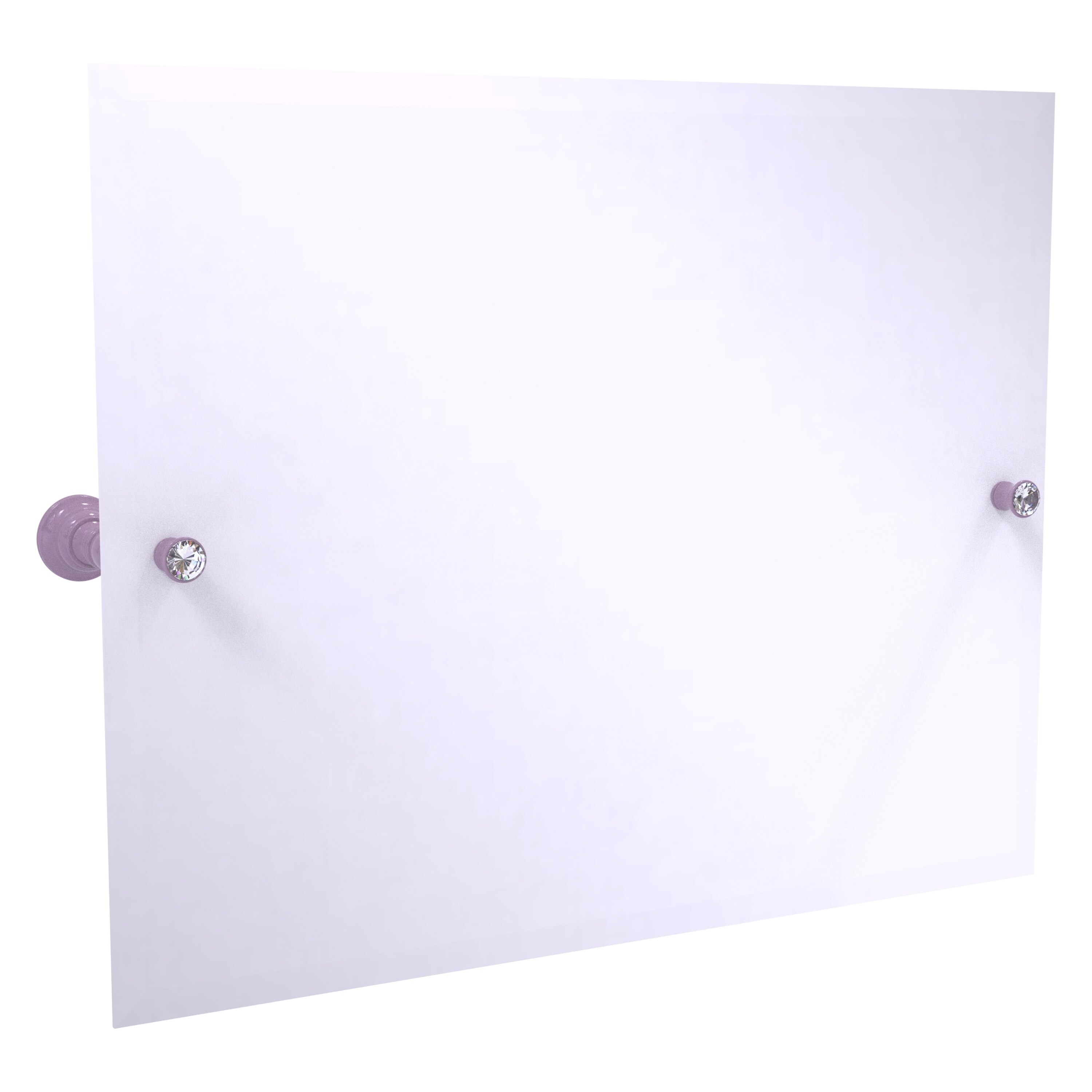 Allied Brass Carolina Crystal Collection Landscape Rectangular Tilt Mirror with Beveled Edge