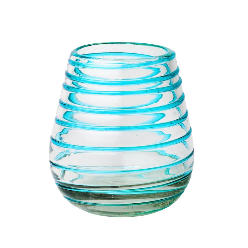 10 Strawberry Street Meridia Handblown Mexican Glassware, Sets of 6