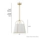 preview thumbnail 7 of 6, Hunter Atmore Alturas Gold 3 Light Pendant - Modern & Contemporary, Transitional - Kitchen, Dining Room, Entryway