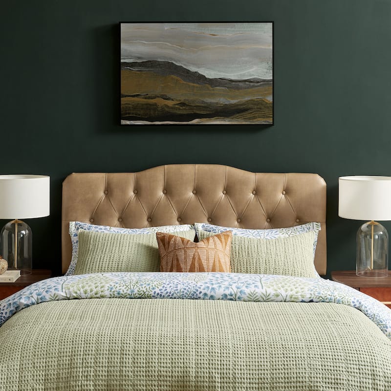 Annabel Faux Leather Headboard - Toast - King