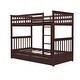 preview thumbnail 53 of 55, Classic Founder Twin-Over-Twin Bunk Bed with Ladders and 2 Storage Drawers for Dorm, Bedroom with Solid Wood Slats Support