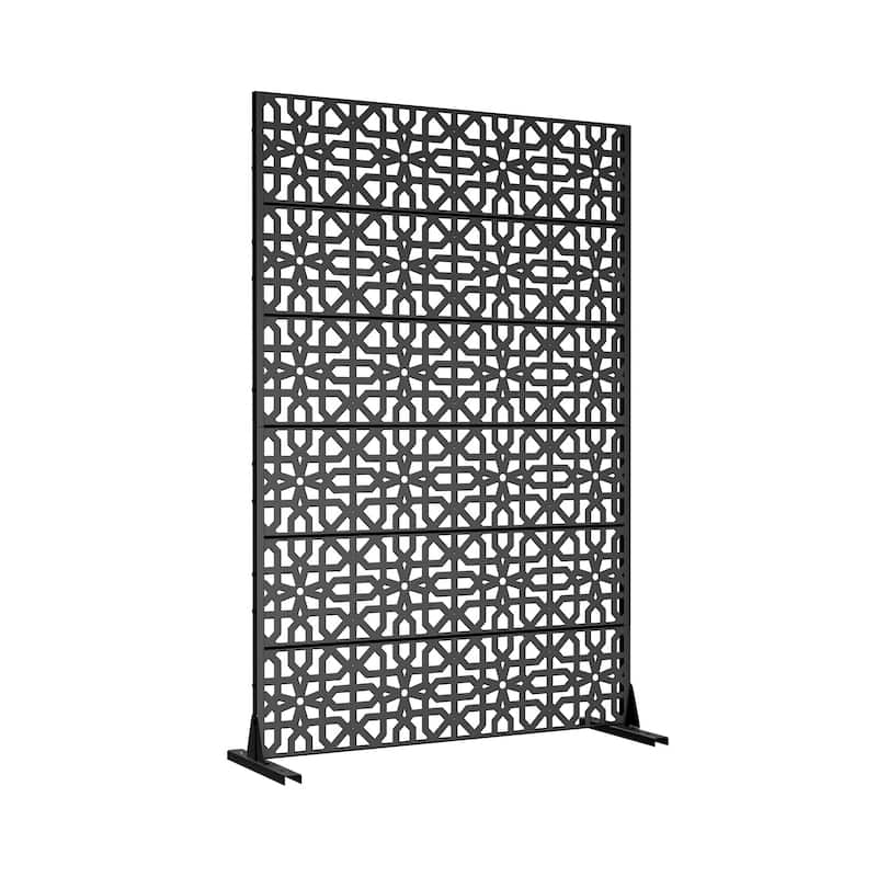 Dovelina 72'' x 47'' Privacy Metal Screen Fence Panel