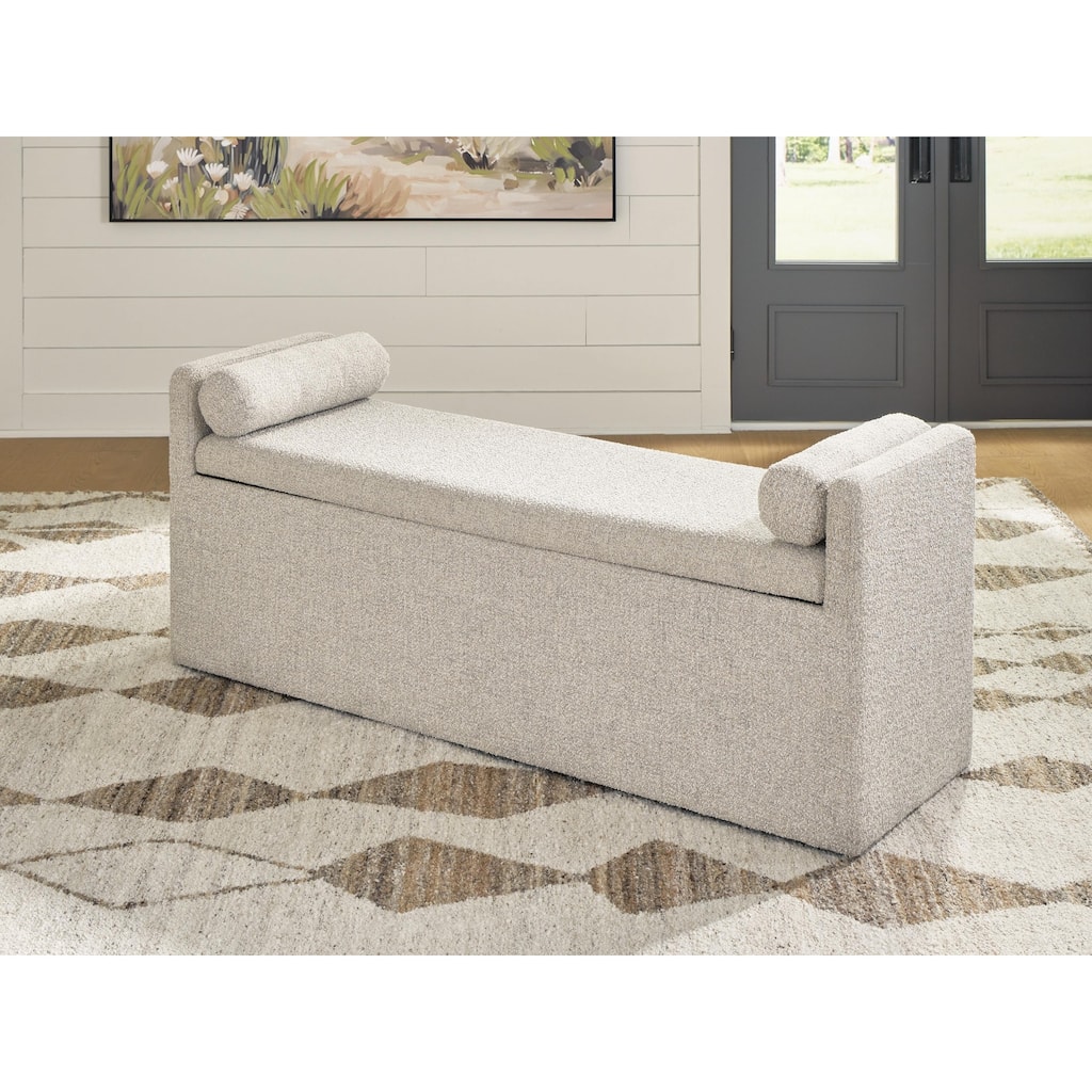 Signature Design by Ashley Galliden Beige 62" Dining Bench - 62" W x 19" D x 25" H