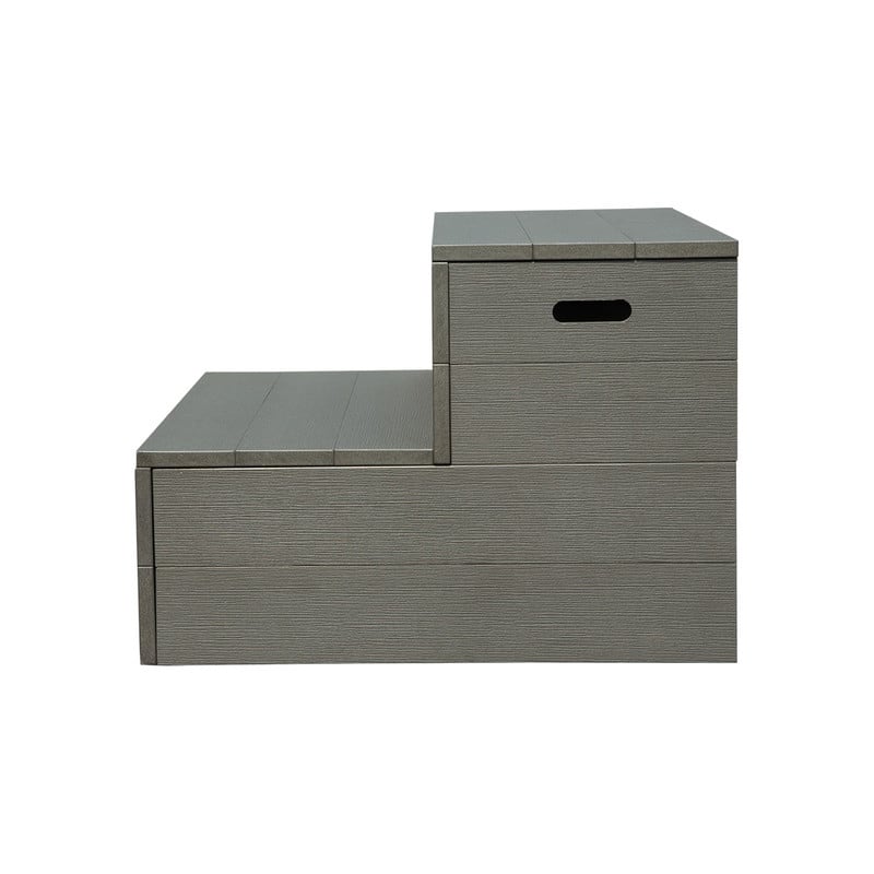 Domi Hot Tub Steps, Universal Spa & Hot Tub Step, Heavy Duty Aluminum Spa Steps, Non-Slip Spa Stairs for Outdoor/Indoor