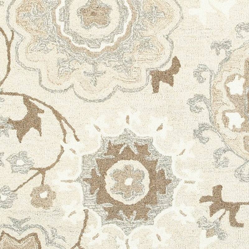 HomeRootsFloral Scandinavian Rectangle Area Rug