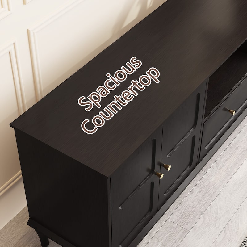 67" Mid-Century TV Stand for TVs up to 75"