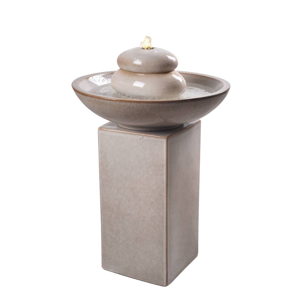 Colton Ivory Floor Fountain - 20" x 29"