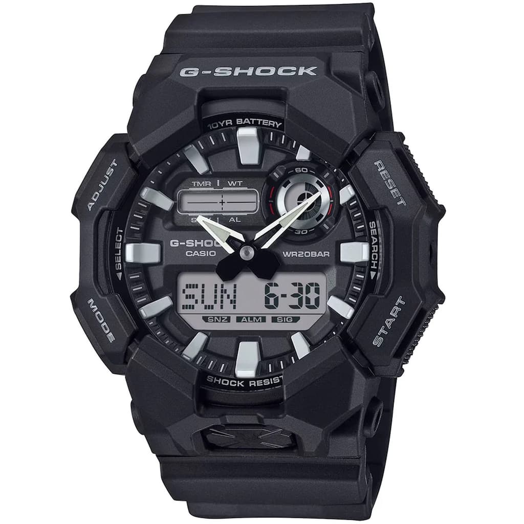 Casio Men's G-Shock GA-010 Series Black Dial Watch - GA010-1A - 6 (36)