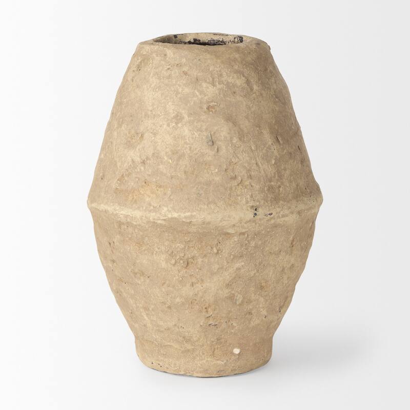 Rundal Small Grey Paper Mache Vase