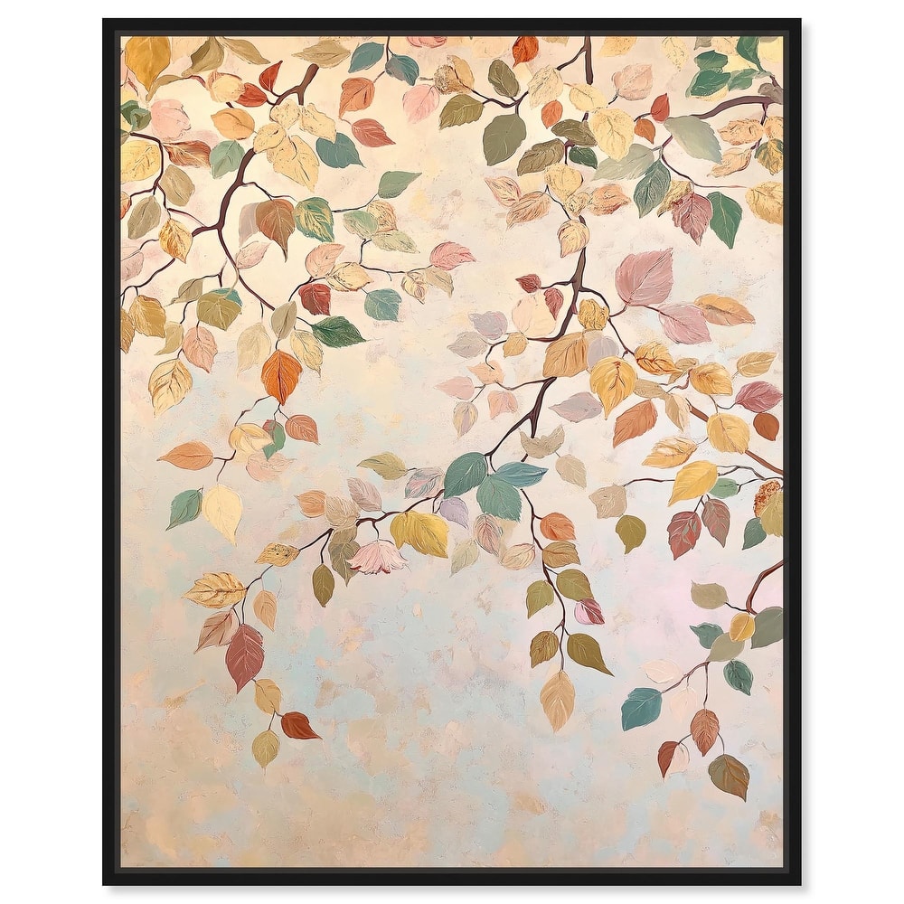 Leaf Swirl Canvas by Art Remedy