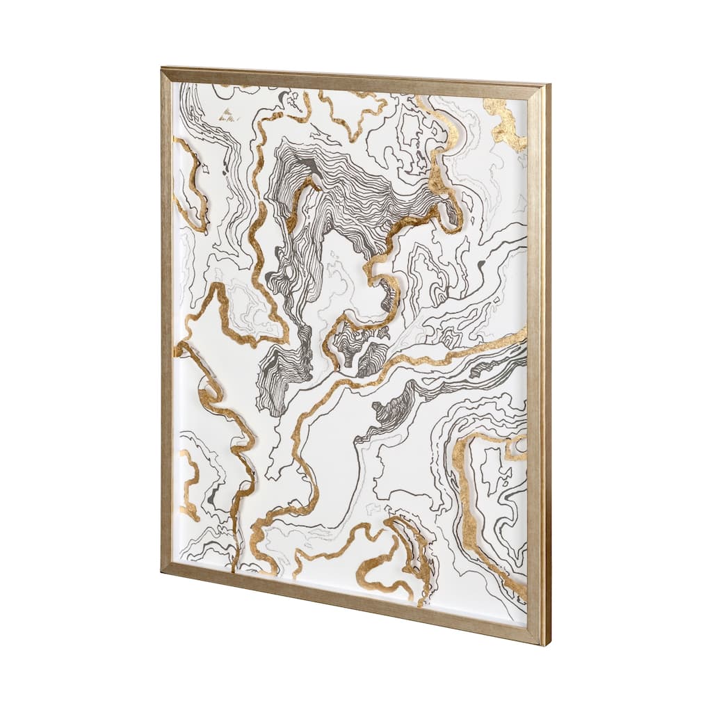 Topography I Framed Art Print