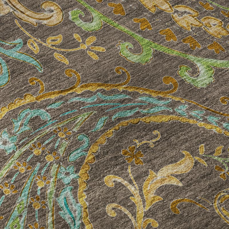 Premium Washable Super Soft Traditional Paisley Mayfield Rug