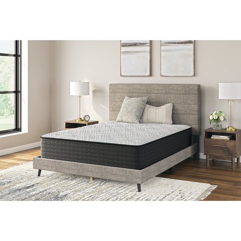 Signature Design by Ashley Palisades Gray/Blue Mattress - Twin - Plush