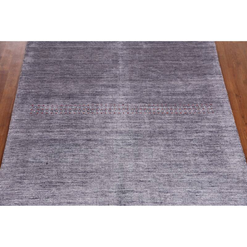 Hand Knotted Oriental 100% Wool Carpet Tribal Animal Pictorial Multi-Colored Gabbeh Area Rug - 7' 6'' X 5' 4''