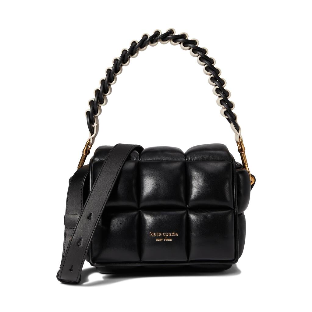 Kate Spade Boxxy Smooth Leather Crossbody Bag Black Multi