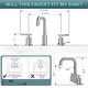 preview thumbnail 8 of 42, WOWOW 8-inch Dual Handle Widespread Bathroom Faucet