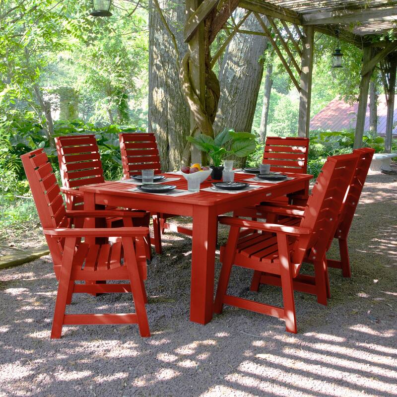 Weatherly 7-piece Outdoor Dining Set - 42" x 72" Table, Dining-height